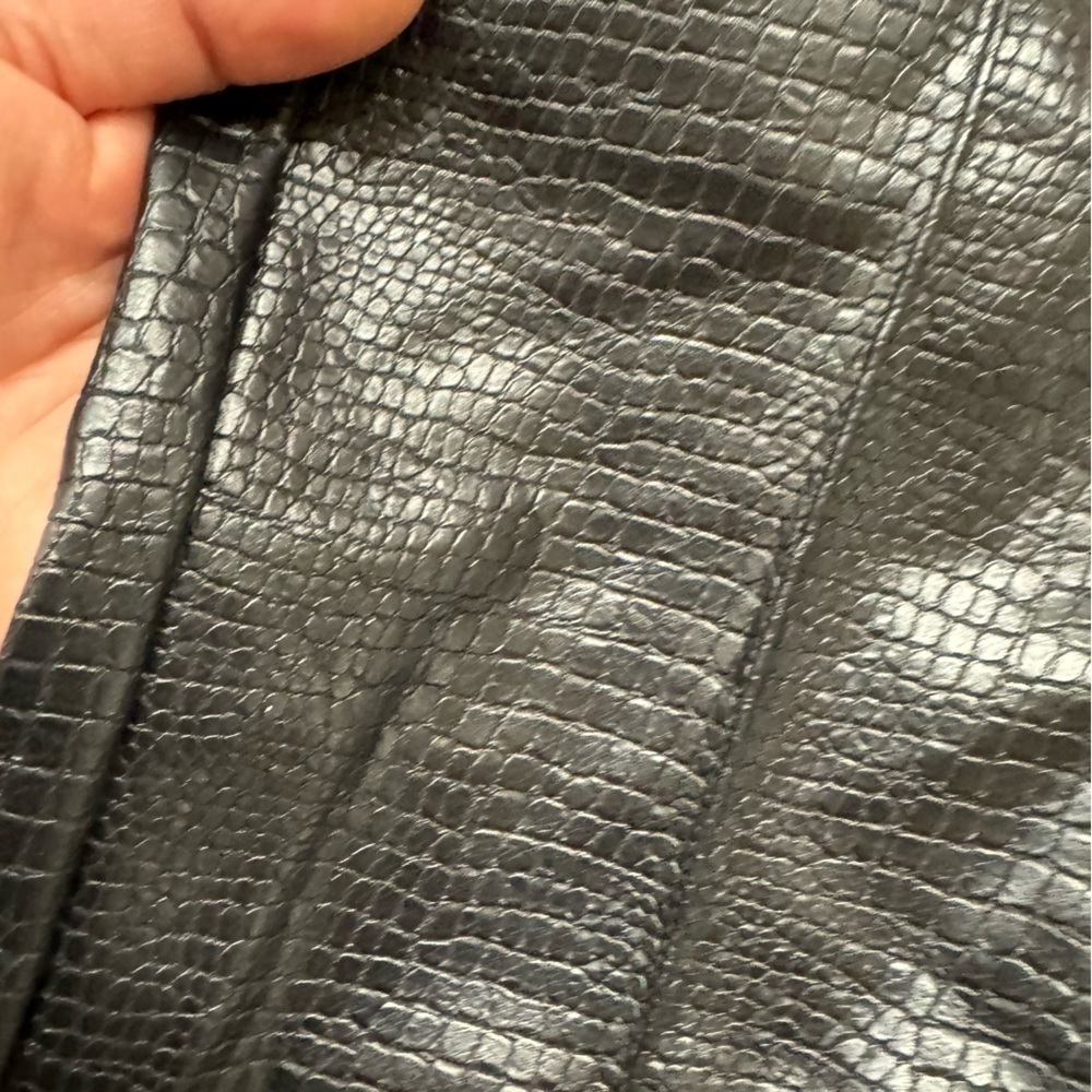 ADIDAS ORIGINALS PREMIUM FAUX LEATHER SST LUXE TRACK PANTS Python skin Small nwt - Picture 11 of 17